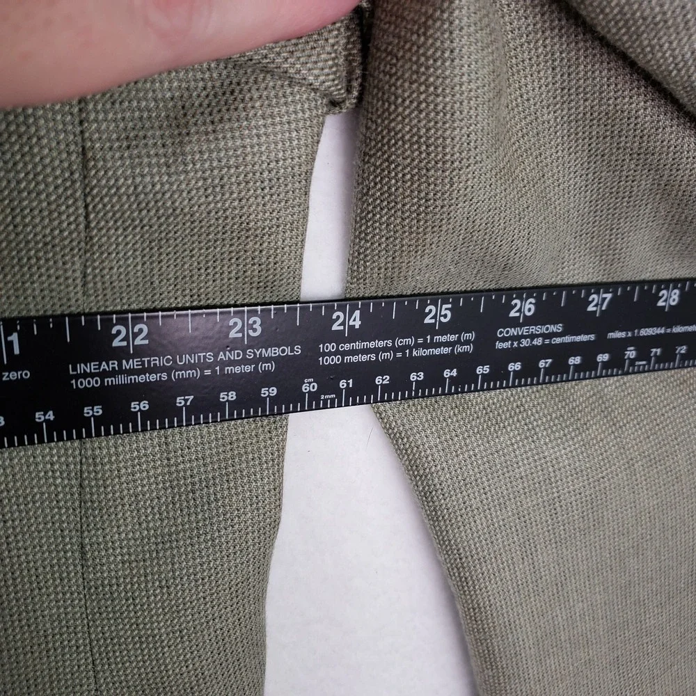 Ralph‎ Lauren Blazer Mens 44L Beige Silk Wool Two Button Sport Coat Dillards